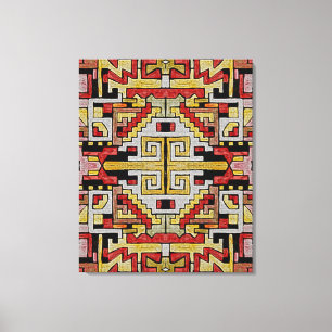 Geomethric Tribal/Ethnic Pattern (3 canvases) Canvas Print