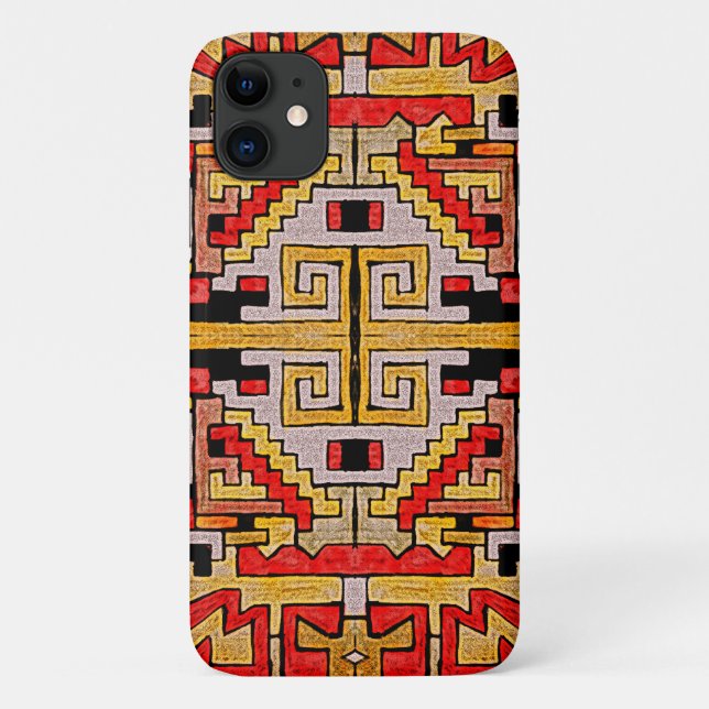 Geomethric Tribal/Ethnic Pattern Case-Mate iPhone Case (Back)