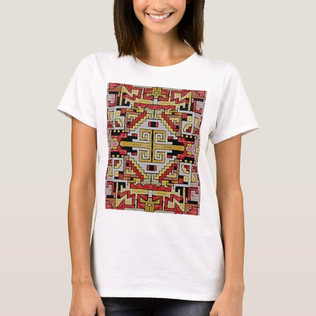 Geomethric Tribal/Ethnic Pattern T-Shirt (Front)