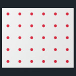 Geometic Red Polka Dots Patterns Custom White Wrapping Paper<br><div class="desc">Designed with red patterns in solid white background. You may change to any background colour as you wish. Great for birthdays,  holidays or any celebrations or events!</div>