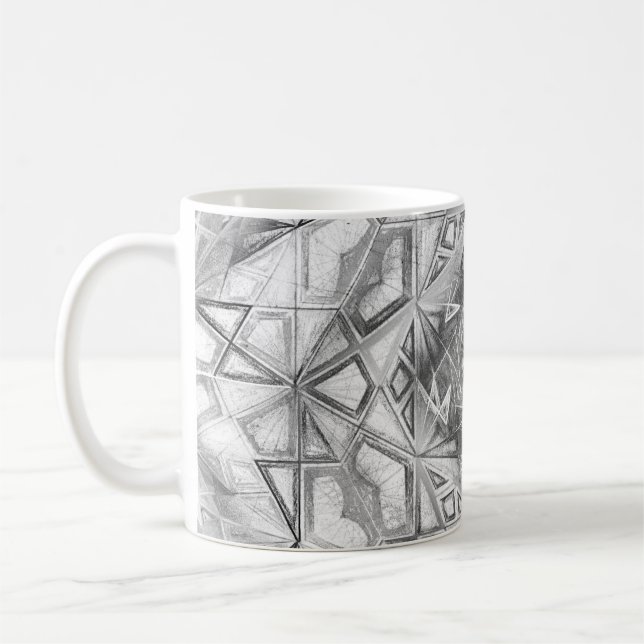 Geometic Worlds Coffee Mug (Left)