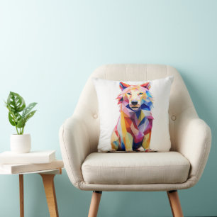 Geometical Colourful Dog Cushion