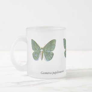 Geometra papilionaria - The Large Emerald Moth Frosted Glass Coffee Mug