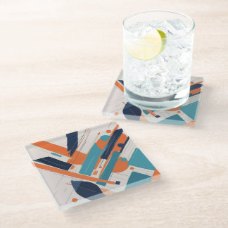 Geometría Atreviva Glass Coaster