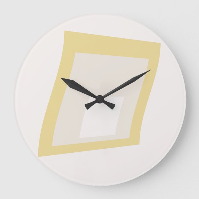 Geometria de Geomesky by Masanser Pixelat Large Clock (Front)