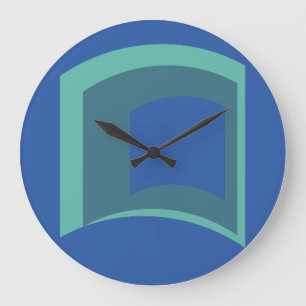 Geometria de Geomesky by Masanser Pixelat Large Clock