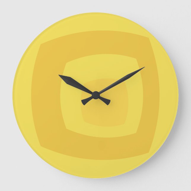 Geometria de Geomesky by Masanser Pixelat Large Clock (Front)