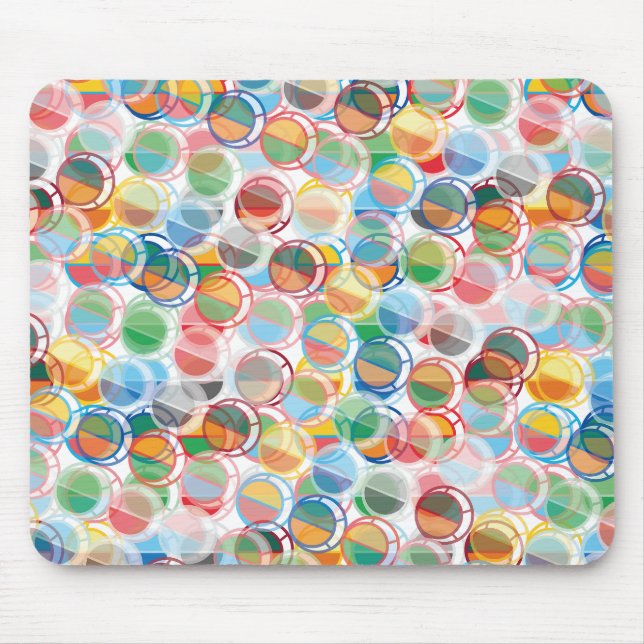 Geometria de Geomesky by Masanser Pixelat Mouse Mat (Front)