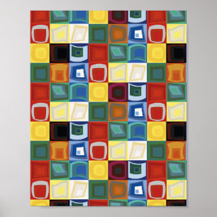 Geometria de Geomesky by Masanser Pixelat Poster