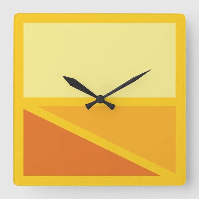 Geometria de Geomesky by Masanser Pixelat Square Wall Clock (Front)