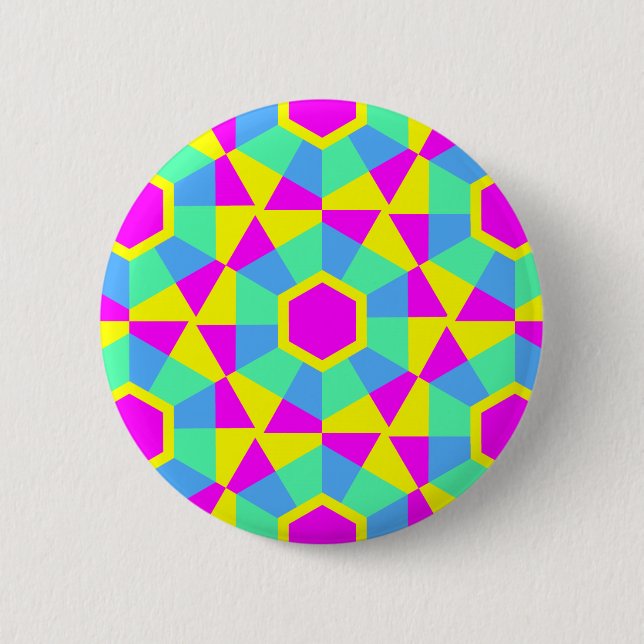 Geometric 060614 (02) 6 cm round badge (Front)