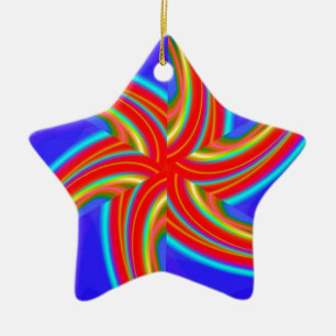 Geometric 160614 (04) ceramic tree decoration