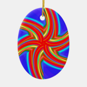 Geometric 160614 (04) ceramic tree decoration