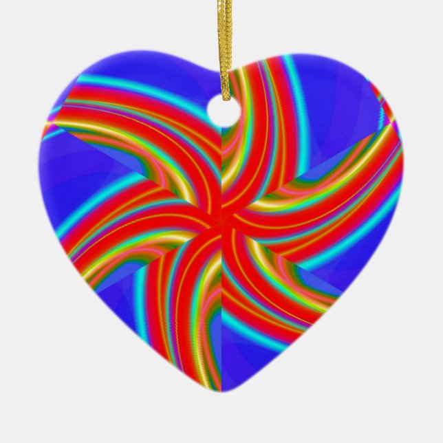 Geometric 160614 (04) ceramic tree decoration (Front)