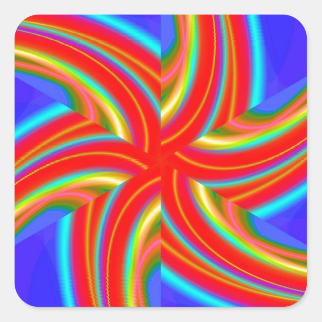 Geometric 160614 (04) square sticker (Front)