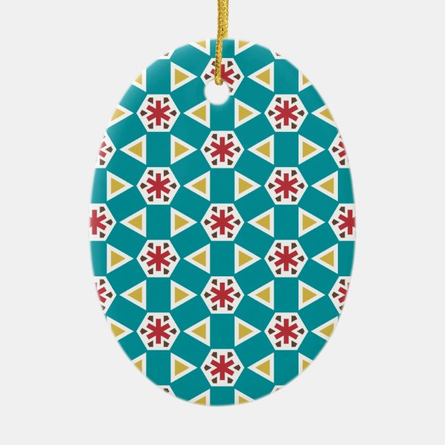 Geometric 230614 (01) ceramic tree decoration (Front)