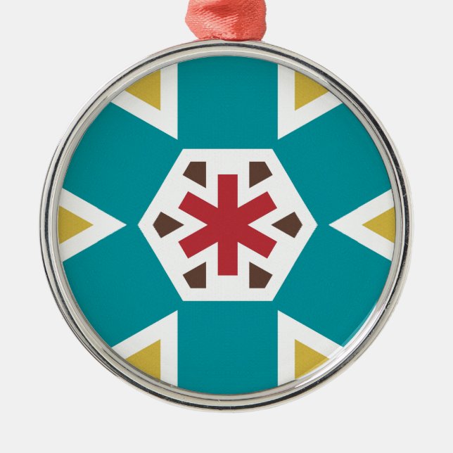 Geometric 230614 (01) metal tree decoration (Front)