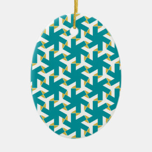 Geometric 230614 (03) ceramic tree decoration