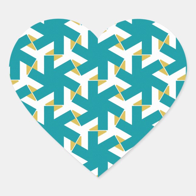 Geometric 230614 (03) heart sticker (Front)