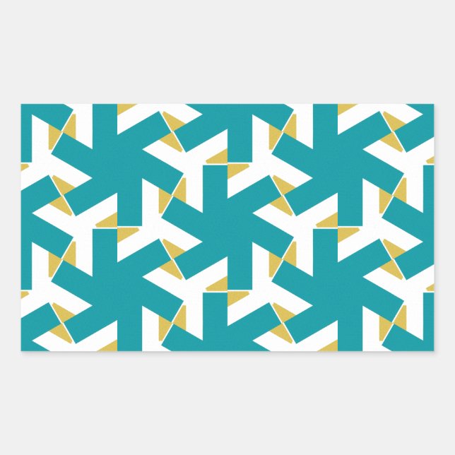 Geometric 230614 (03) rectangular sticker (Front)