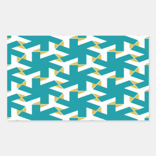 Geometric 230614 (03) rectangular sticker