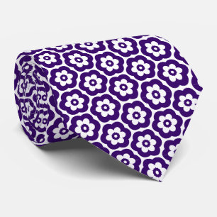 Geometric 280514 (03) - Deep Purple on Yellow Tie