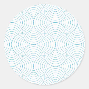 geometric #2 classic round sticker