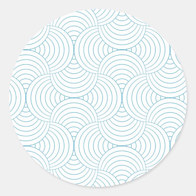geometric #2 classic round sticker (Front)