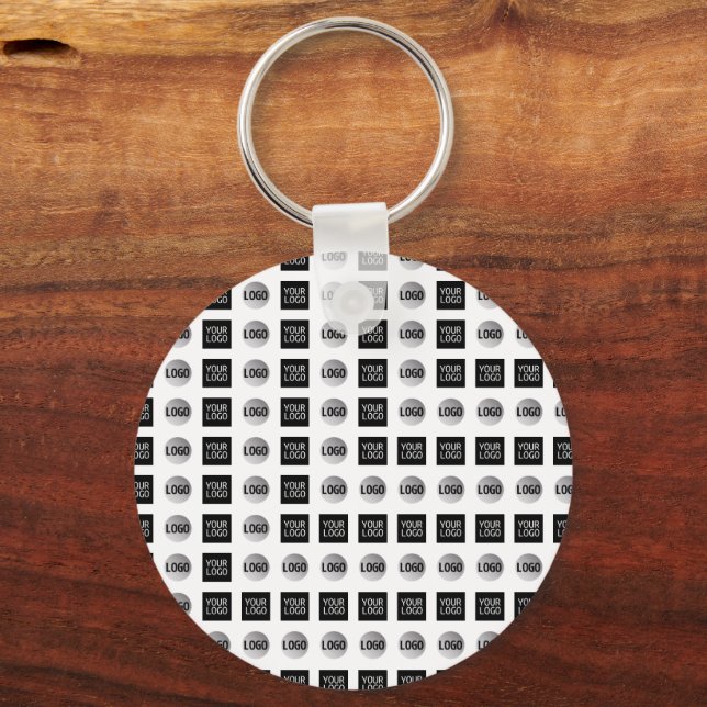 Geometric 2 Logo Pattern Design Key Ring (Front)
