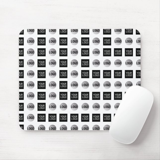 Geometric 2 Logo Pattern Design Mouse Mat (With Mouse)