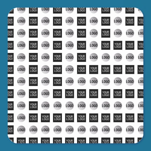 Geometric 2 Logo Pattern Design Square Sticker (Creator Uploaded)