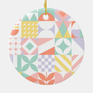 geometric #32 ceramic tree decoration