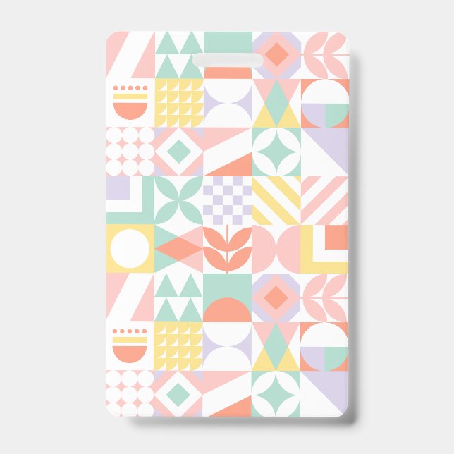 geometric #32 ID badge (Front)