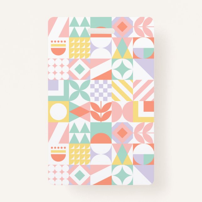 geometric #32 ID badge (Front)