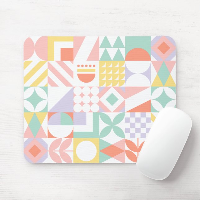 geometric #32 mouse mat (With Mouse)