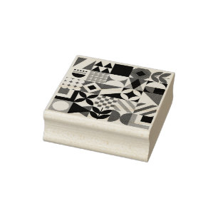 geometric #32 rubber stamp