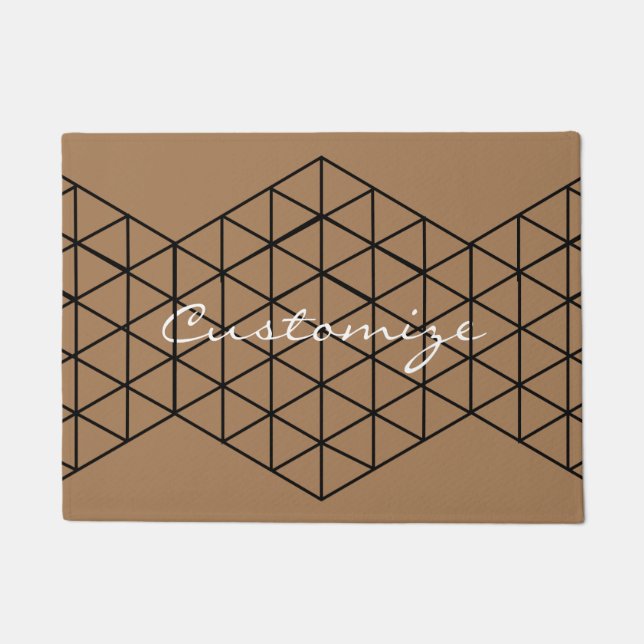Geometric 3-D Cube Thunder_Cove  Doormat (Front)