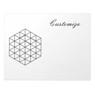 Geometric 3-D Cube Thunder_Cove Notepad