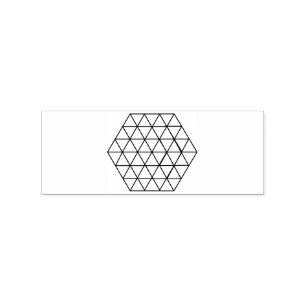 Geometric 3-D Cube Thunder_Cove Rubber Stamp