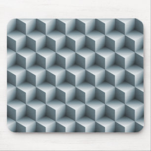 Geometric 3D Cubes Mouse Mat