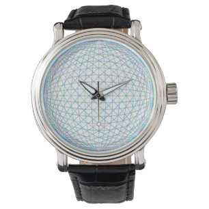 Geometric 3D Sphere Minimalist Line Art Watch