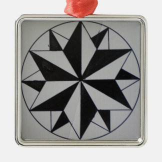 Geometric-6 Premium Square Christmas Ornament