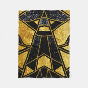 Geometric #929 fleece blanket