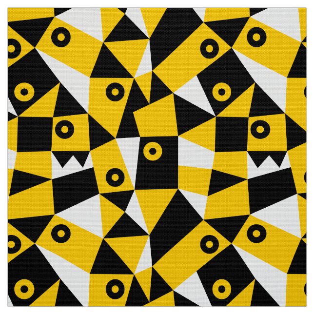 Geometric Abstract 030919 - Amber Fabric (Swatch)