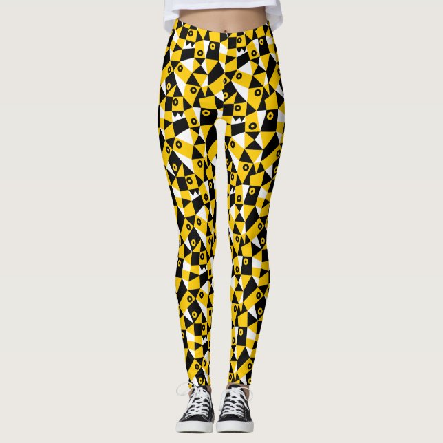 Geometric Abstract 030919 - Amber Leggings (Front)
