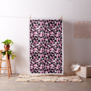 Geometric Abstract 050919 - Pink Fabric