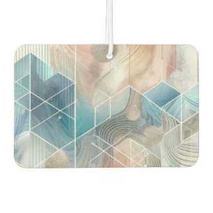 Geometric Abstract Air Freshener – Blue & Neutral