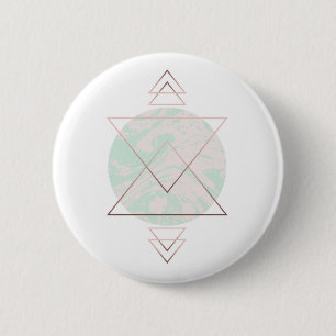 Geometric Abstract Art Design 6 Cm Round Badge