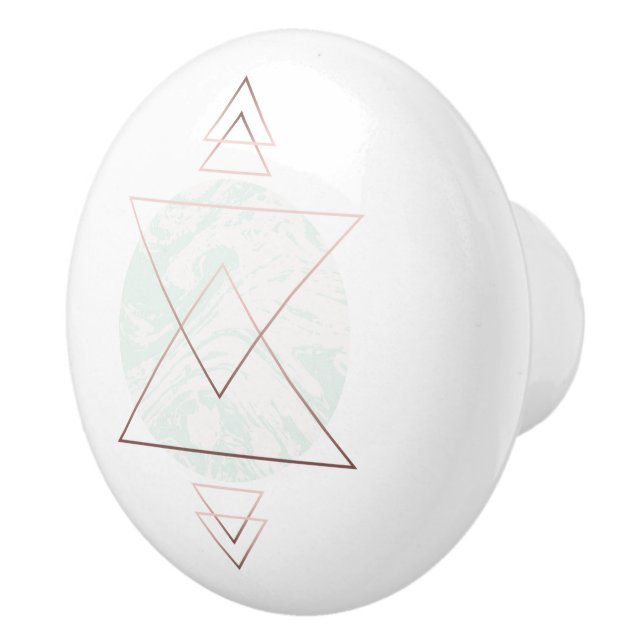 Geometric Abstract Art Design Ceramic Knob (Right)