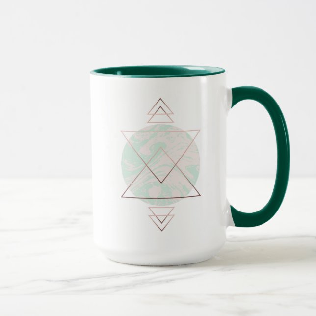 Geometric Abstract Art Design Mug (Right)